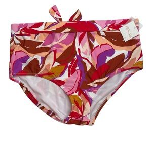Raisins Curve Island Tummy Control Bikini Bottoms Pink Purple White 20W New